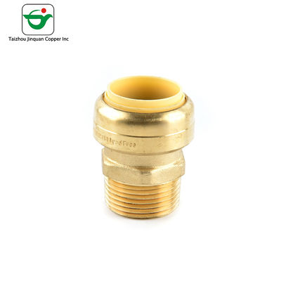 CUPC NSF61 1/2''X1/2&quot; Push Fit Brass Male Adapter